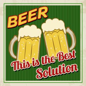 Beer this is the best solution poster