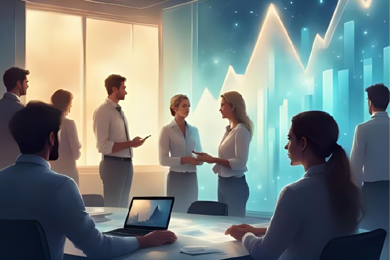 Business people having a meeting.